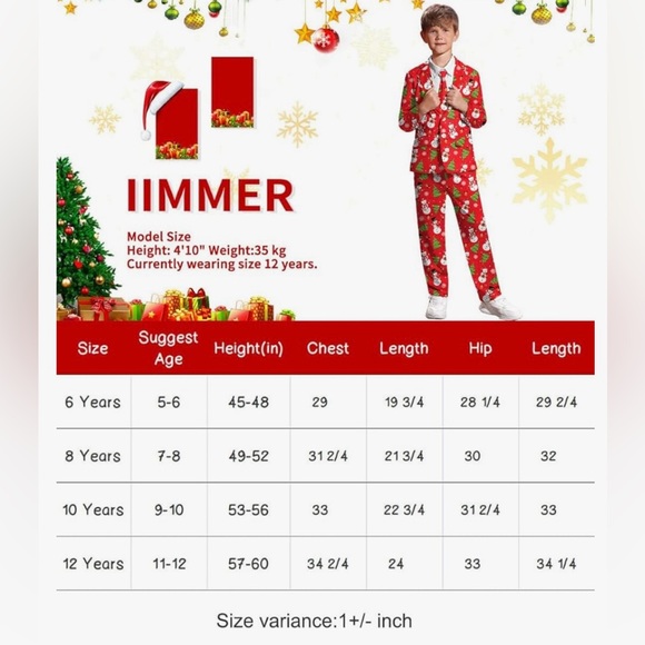 🎄Boys Xmas Suit  2 Piece Funny w/jacket & pull on pants approx Sz 5-6 EUC - Picture 11 of 15